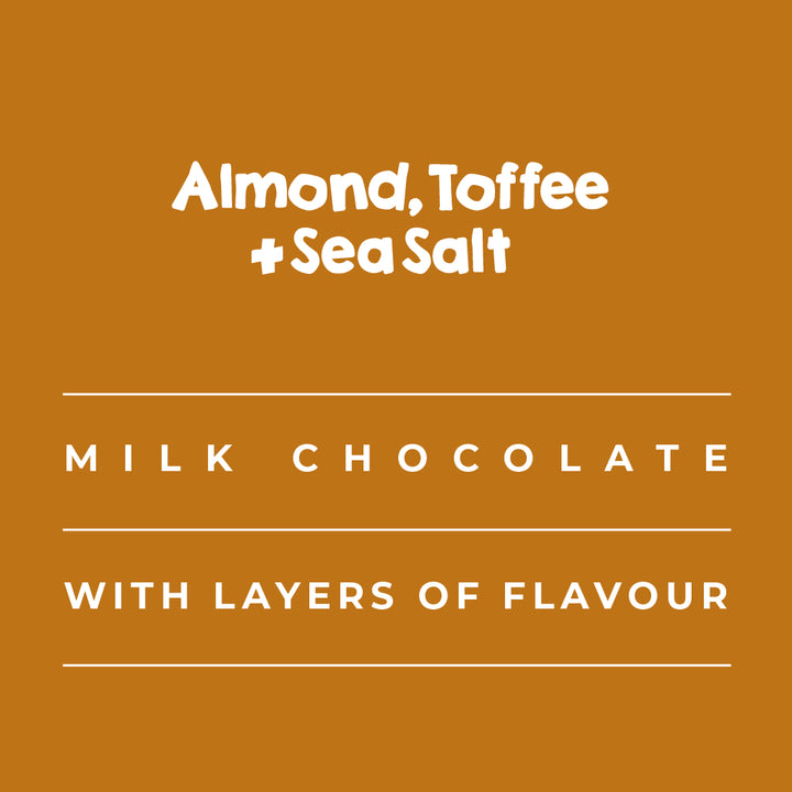 GNAW Almond Toffee Sea Salt Chocolate Bar Info