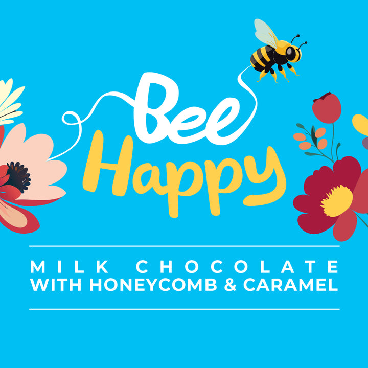 GNAW Bee Happy Honeycomb Chocolate Bar Info