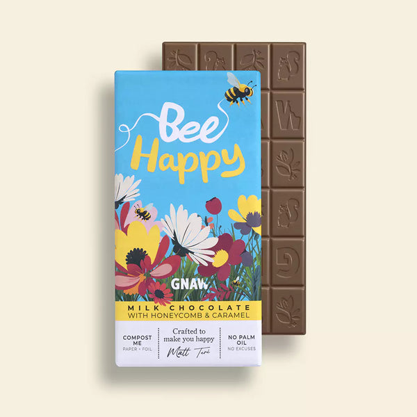 'Bee Happy' - Honeycomb & Caramel Gift Bar