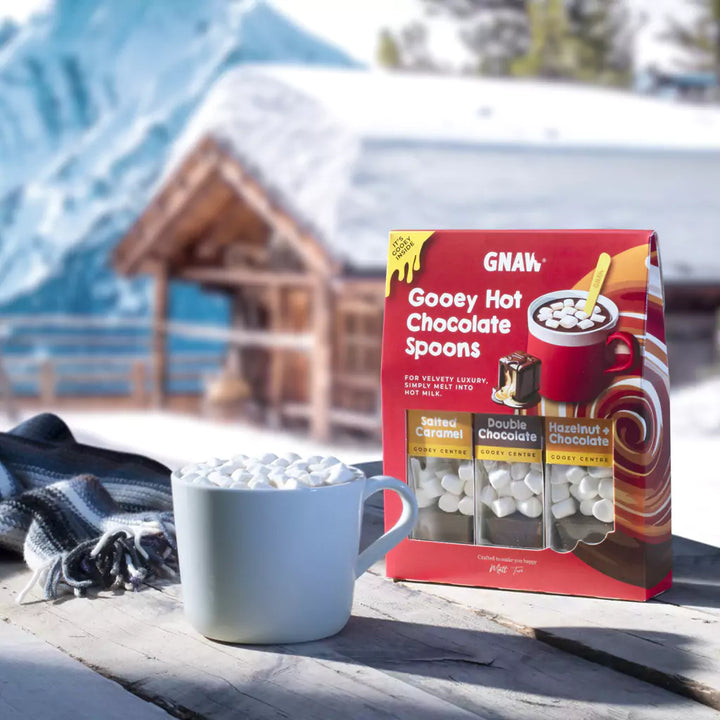 GNAW Gooey Hot Chocolate Spoon Gift Set Lifestyle Image