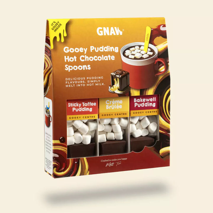 GNAW Gooey Pudding Soft Centre Hot Chocolate Gift Set