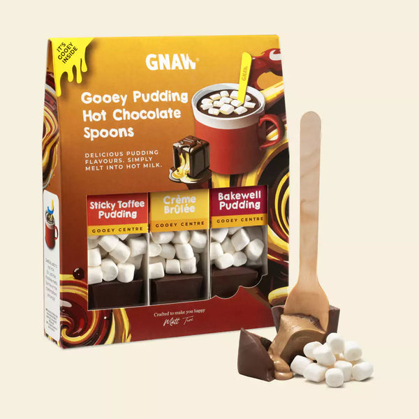 GNAW Gooey Pudding Hot chocolate spoon gift set