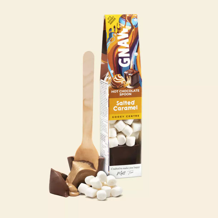 GNAW Salted Caramel Soft Centre Hot Chocolate Spoon